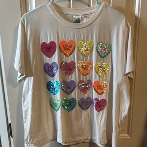 Queen of Sparkles Conversation Hearts T-Shirt